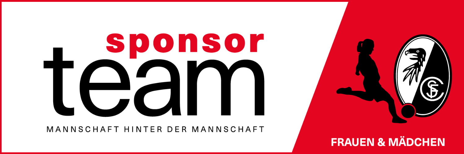 SC Freiburg Logo Sponsor Team Frauen und Mädchen
